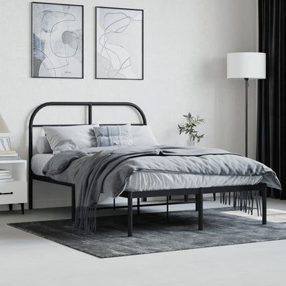 Bed Frame | Black | Steel | Small Double | Bed Frame | Rectangular