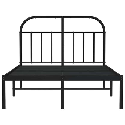 Bed Frame | Black | Powder-Coated Steel | 120 x 200 cm | Durable