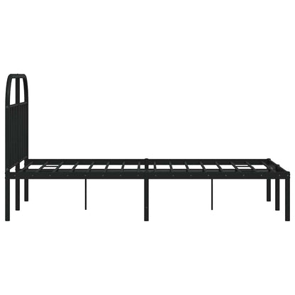 Bed Frame | Black | Powder-Coated Steel | 120 x 200 cm | Durable