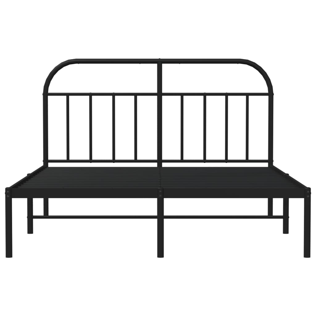 Bed Frame | Black | Powder-coated steel | Double | Bed Frame