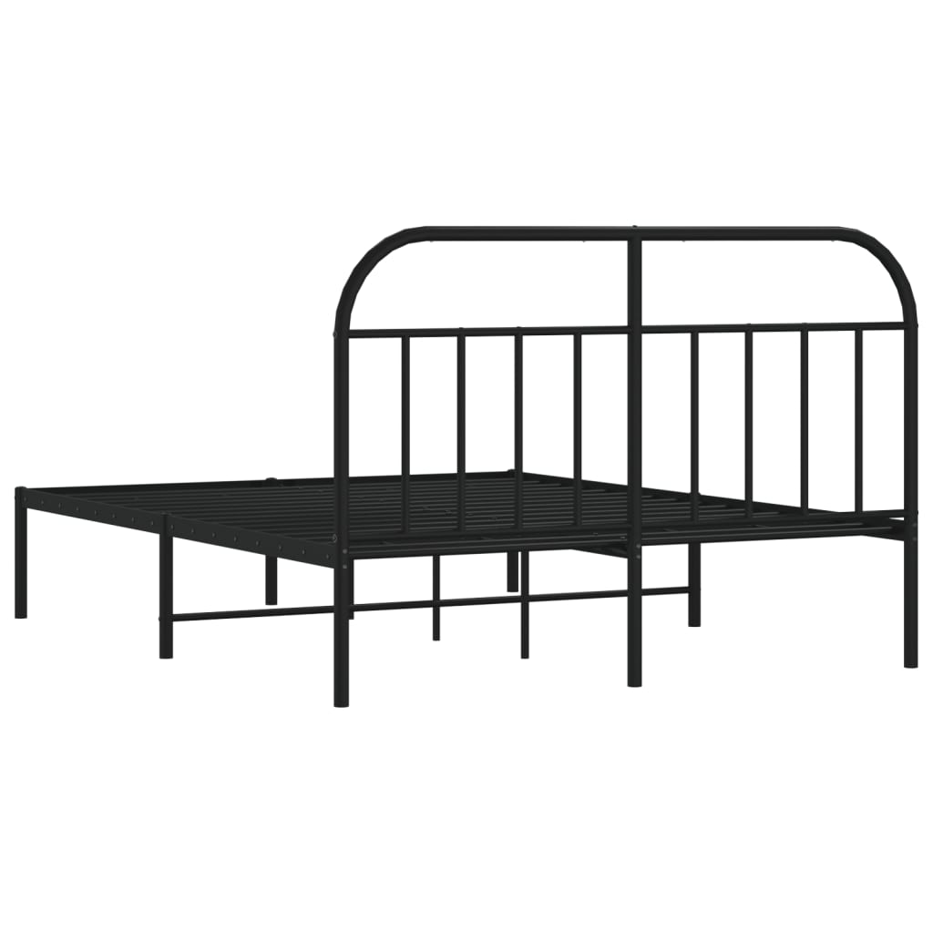 Bed Frame | Black | Powder-coated steel | Double | Bed Frame