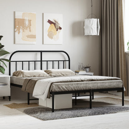 Bed Frame | Black | Powder-coated steel | Double | Bed Frame
