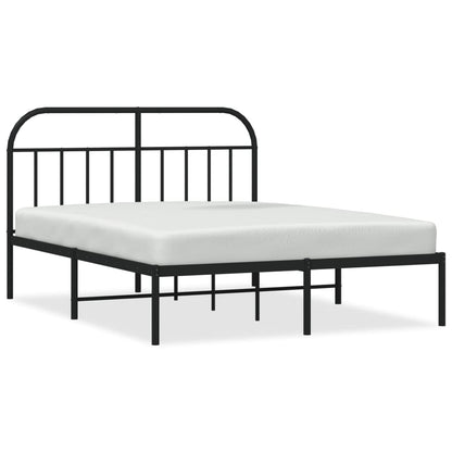 Bed Frame | Black | Powder-Coated Steel | 140 x 200 cm | Bed Frame