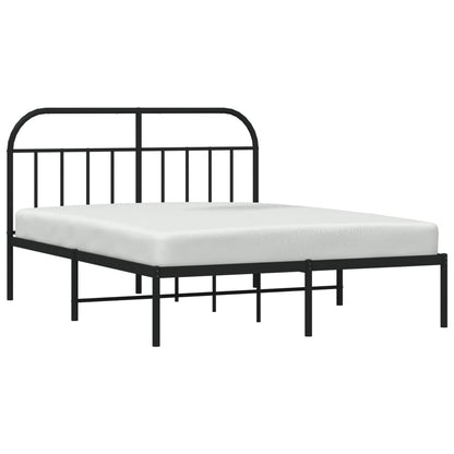 Bed Frame | Black | Powder-Coated Steel | 140 x 200 cm | Bed Frame
