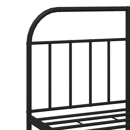 Bed Frame | Black | Powder-Coated Steel | 140 x 200 cm | Bed Frame