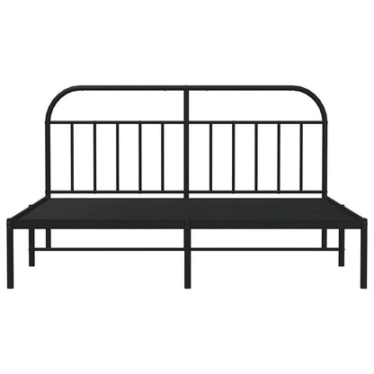 Bed Frame | Black | Powder-Coated Steel | Double | Bed Frame