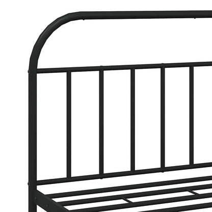 Bed Frame | Black | Powder-Coated Steel | Double | Bed Frame