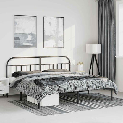 Bed Frame | Black | Powder-Coated Steel | Double | Bed Frame