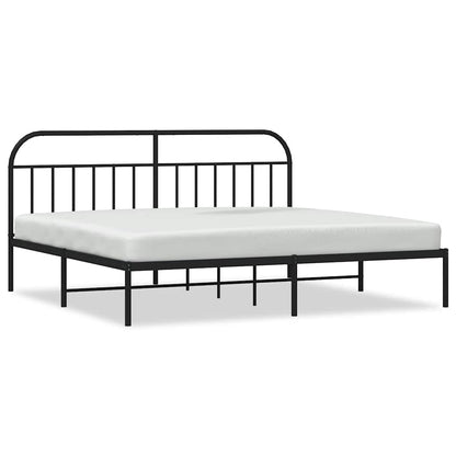 Bed Frame | Black | Powder-Coated Steel | Double | Bed Frame