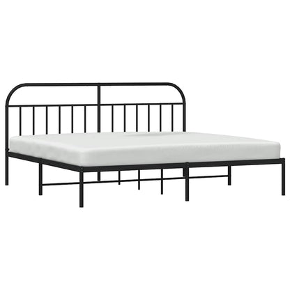 Bed Frame | Black | Powder-Coated Steel | Double | Bed Frame