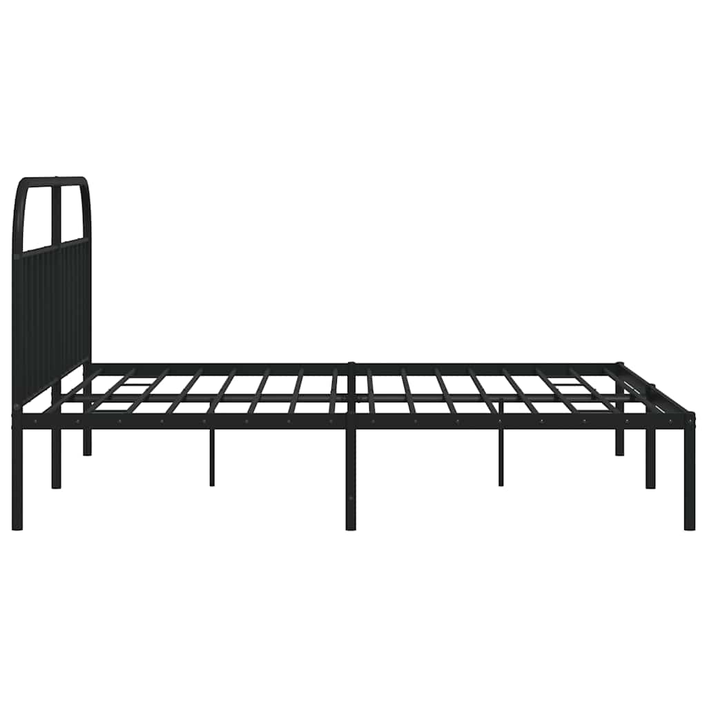 Bed Frame | Black | Powder-Coated Steel | Double | Bed Frame