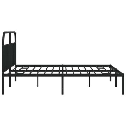 Bed Frame | Black | Powder-Coated Steel | Double | Bed Frame