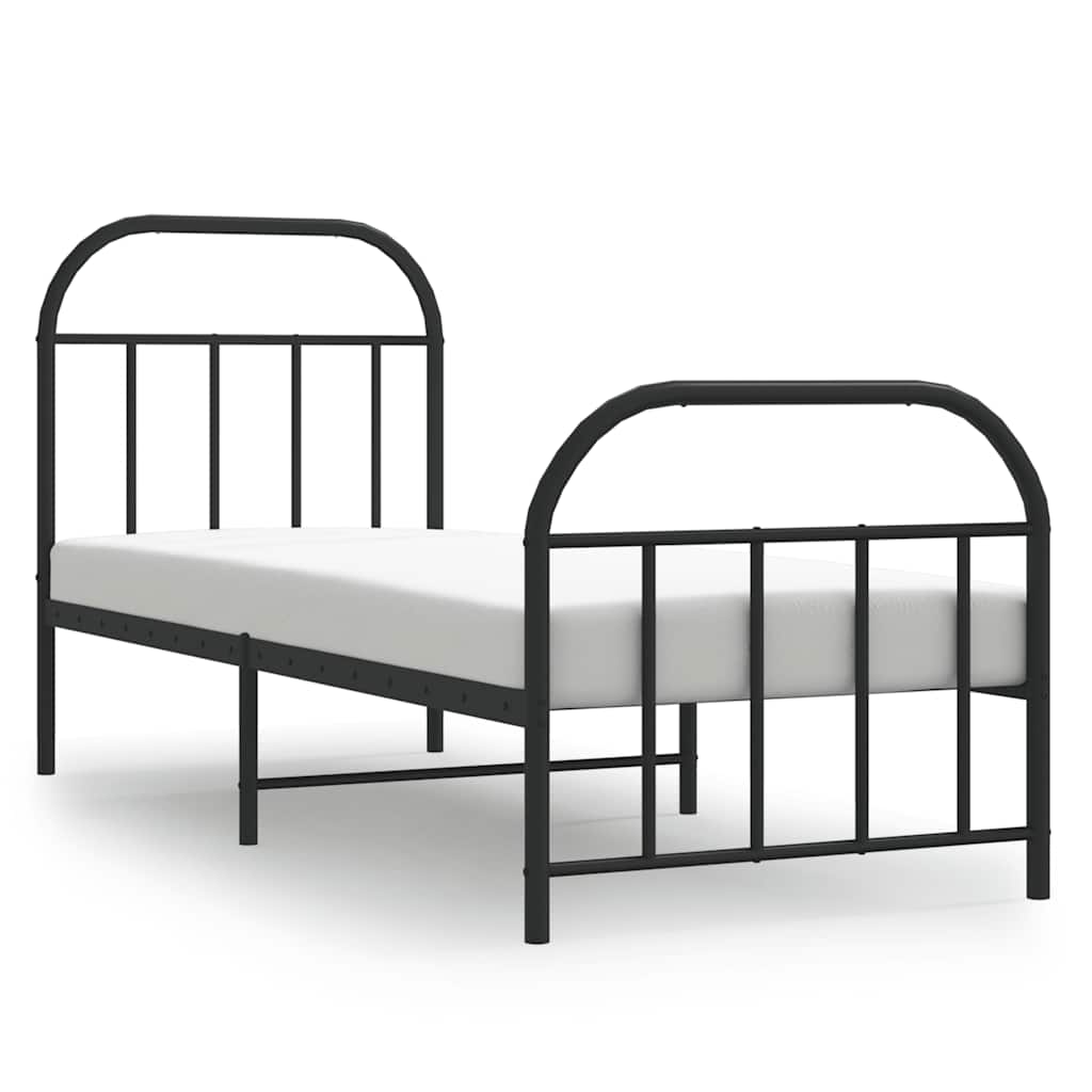 Bed Frame | Black | Powder-coated Steel | Small Single | Bed Frame