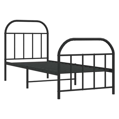 Bed Frame | Black | Powder-coated Steel | Small Single | Bed Frame