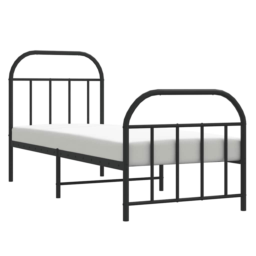 Bed Frame | Black | Powder-coated Steel | Small Single | Bed Frame