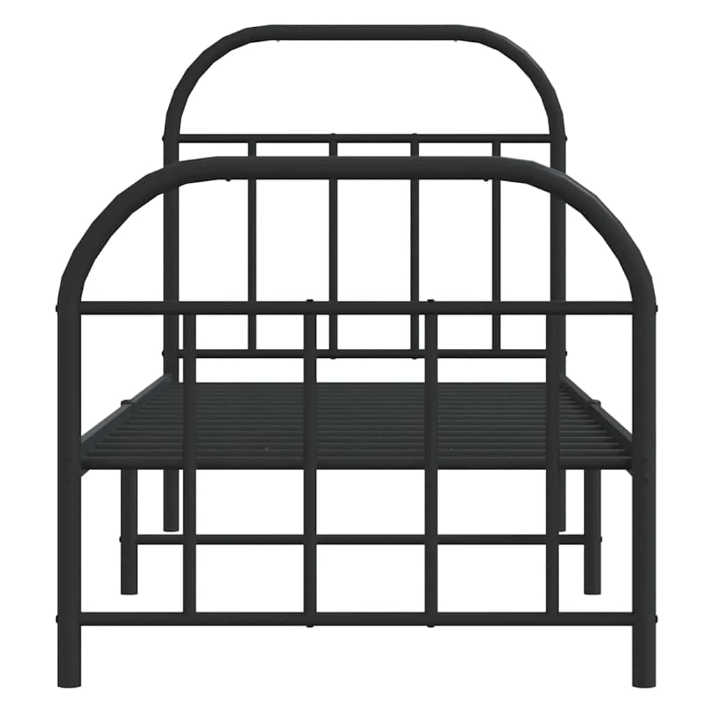 Bed Frame | Black | Powder-coated Steel | Small Single | Bed Frame
