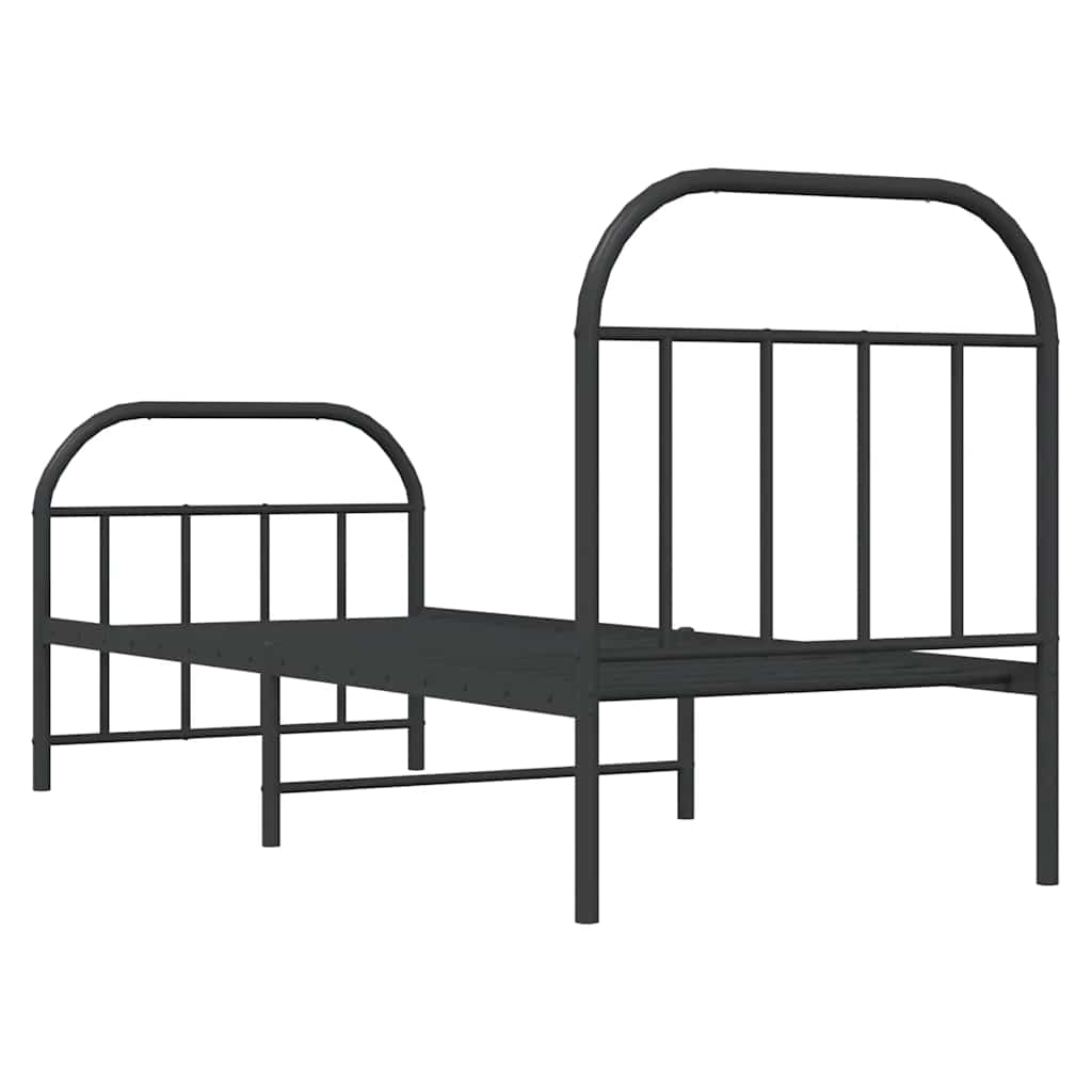 Bed Frame | Black | Powder-coated Steel | Small Single | Bed Frame