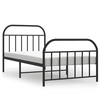 Bed Frame | Black | Steel | Single | Bed Frame | Rectangular