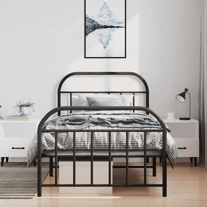Bed Frame | Black | Steel | Single | Bed Frame | Rectangular