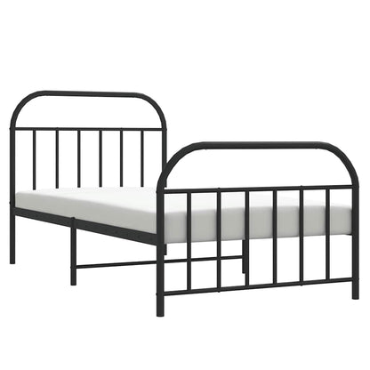 Bed Frame | Black | Steel | Single | Bed Frame | Rectangular