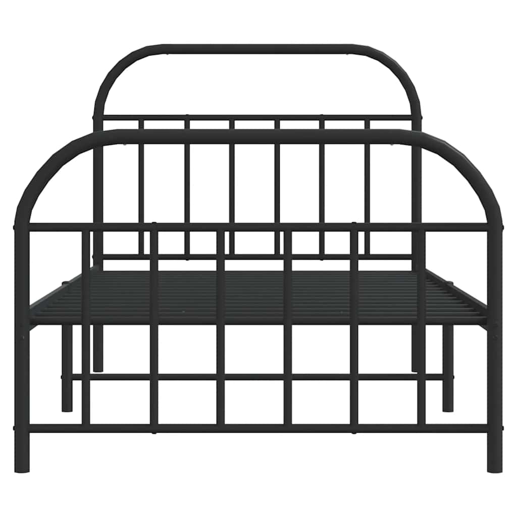 Bed Frame | Black | Steel | Single | Bed Frame | Rectangular