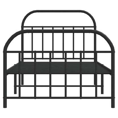 Bed Frame | Black | Steel | Single | Bed Frame | Rectangular