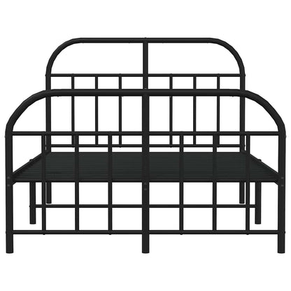Bed Frame | Black | Powder-Coated Steel | 120x190 cm | Bed Frame