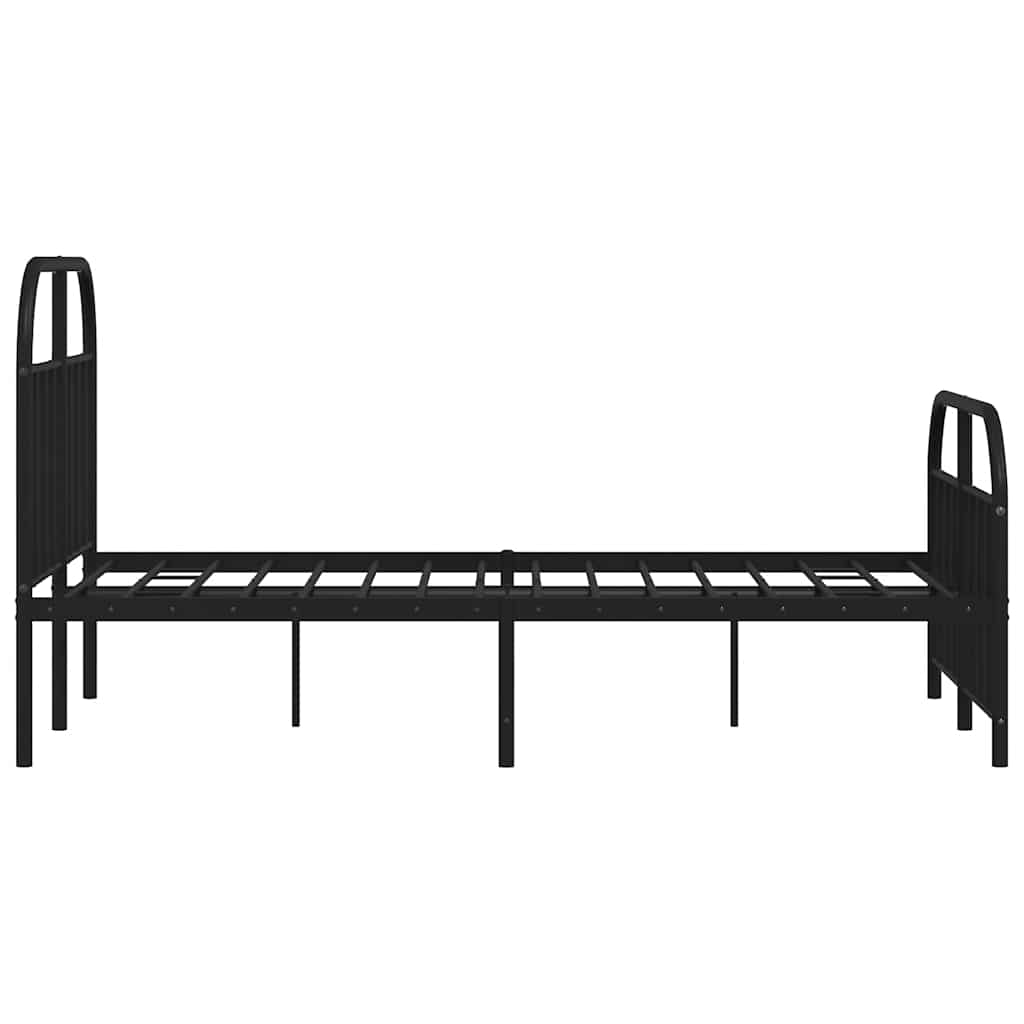 Bed Frame | Black | Powder-Coated Steel | 120x190 cm | Bed Frame