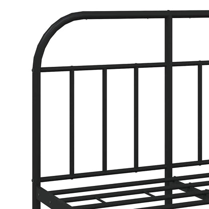 Bed Frame | Black | Powder-Coated Steel | 120x190 cm | Bed Frame