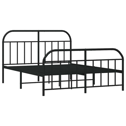 Bed Frame | Black | Powder-Coated Steel | Double | Bed Frame