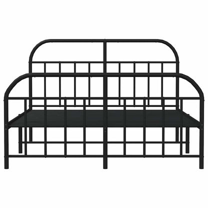 Bed Frame | Black | Powder-Coated Steel | Double | Bed Frame