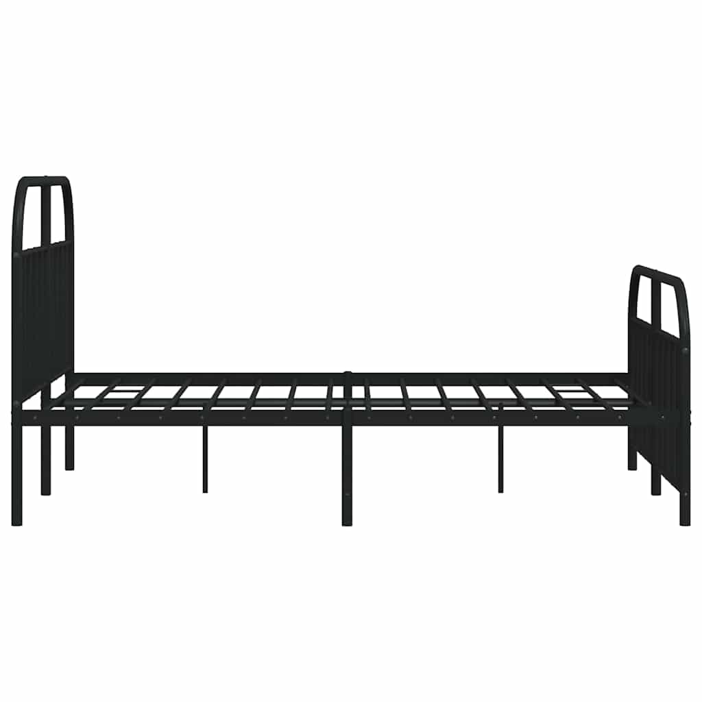 Bed Frame | Black | Powder-Coated Steel | Double | Bed Frame