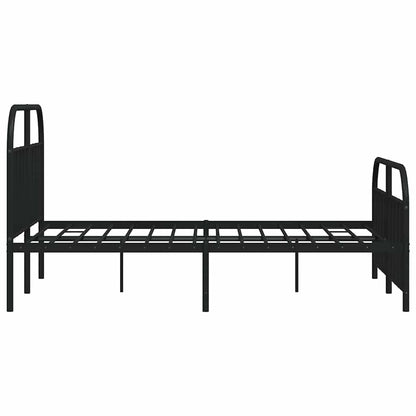 Bed Frame | Black | Powder-Coated Steel | Double | Bed Frame