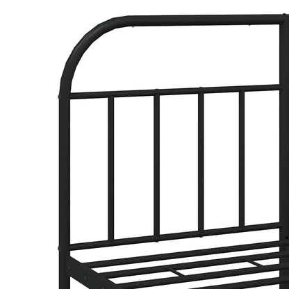 Bed Frame | Black | Powder-Coated Steel | Double | Bed Frame