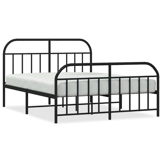 Bed Frame | Black | Powder-coated steel | King Size | Bed Frame