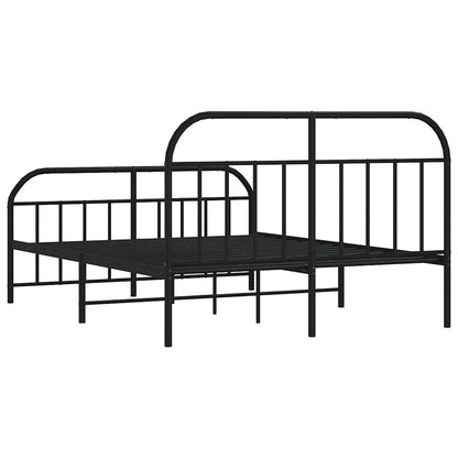 Bed Frame | Black | Powder-Coated Steel | 160 x 200 cm | Bed Frame