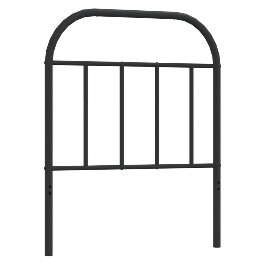 Headboard | Black | Steel | 75 cm Width | Durable | Headboard
