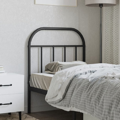Headboard | Black | Steel | 75 cm Width | Durable | Headboard
