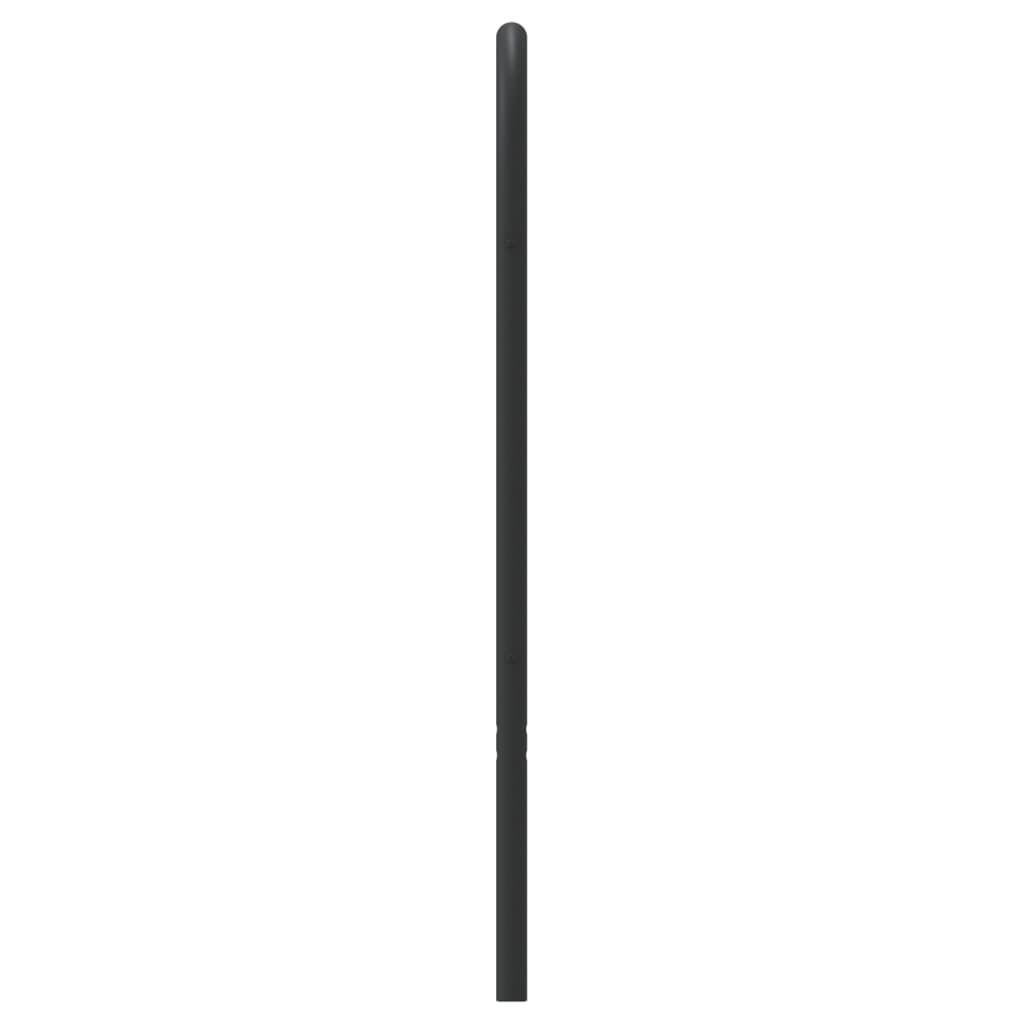Headboard | Black | Steel | 75 cm Width | Durable | Headboard