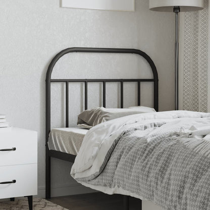 Metal Replace Headboard Black 80 cm