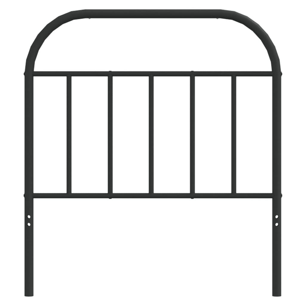 Metal Replace Headboard Black 80 cm