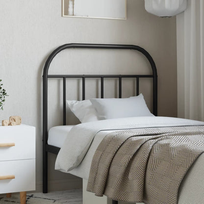 Metal Replace Headboard Black 80 cm