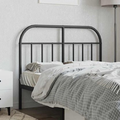 Headboard | Black | Powder-Coated Steel | 120 cm wide | Stylish Look