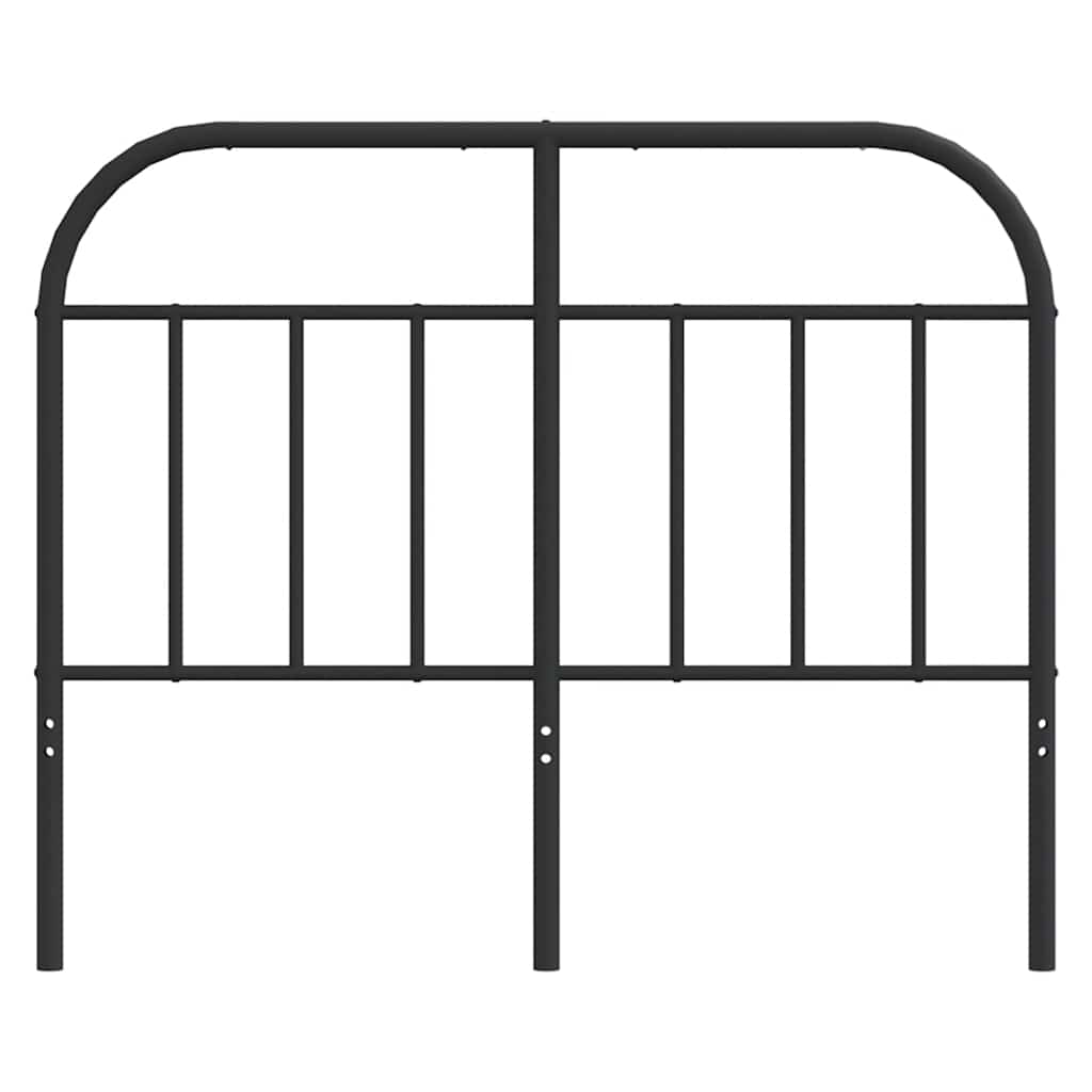 Headboard | Black | Powder-Coated Steel | 120 cm wide | Stylish Look
