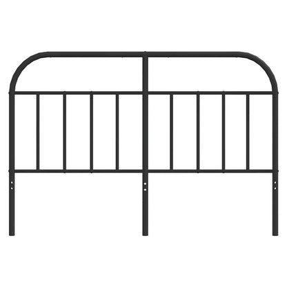Headboard | Black | Powder-Coated Steel | 135 cm Suitable Mattress Width