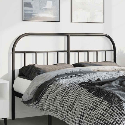 Headboard | Black | Powder-Coated Steel | 135 cm Suitable Mattress Width