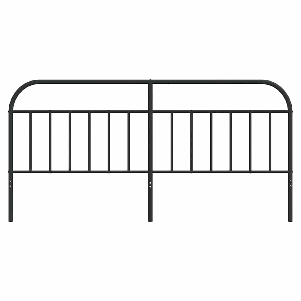 Headboard | Black | Steel | 193 cm width | Headboard | Rectangular