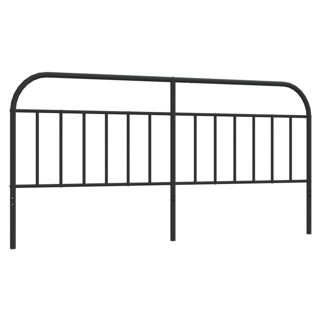 Metal Replace Headboard Black 200 cm
