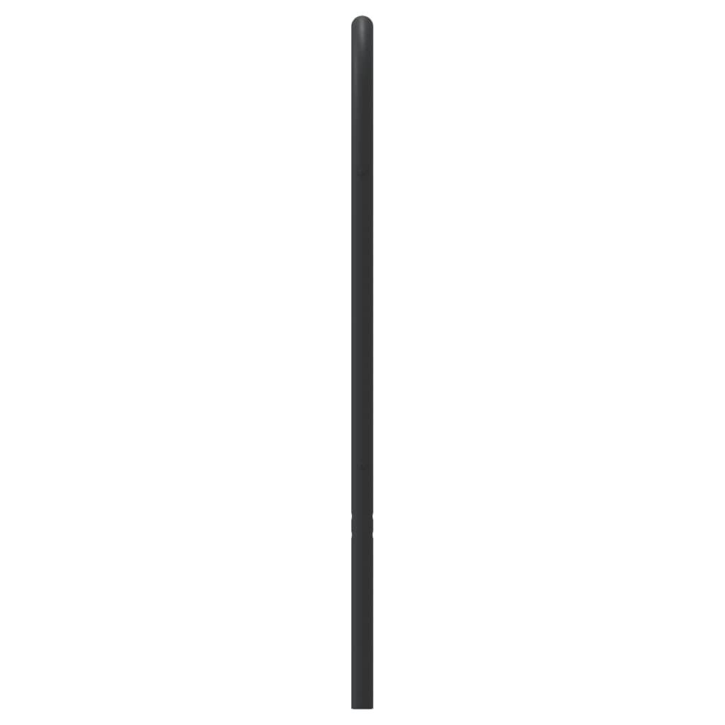 Metal Replace Headboard Black 200 cm