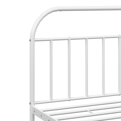 Bed Frame | White | Powder-coated steel | 193x203 cm | Bed Frame